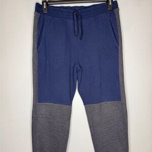 Tek Gear Ultra Soft Boys Husky Navy and Gray Colorblock Joggers Size XL